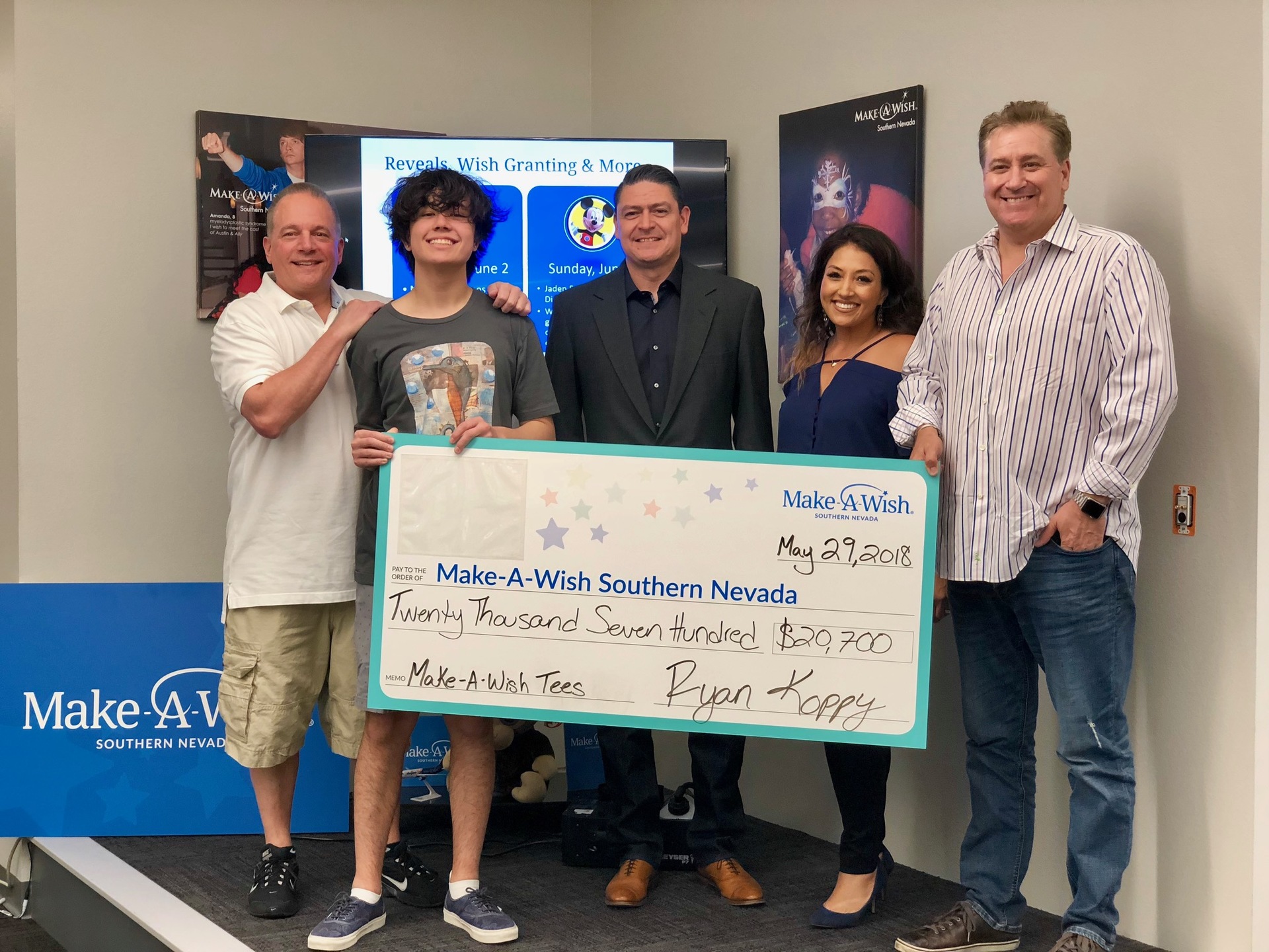 make a wish check presentation